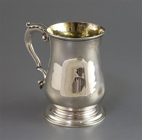 An early George III silver baluster mug, Samuel Whitford I, 13 oz.